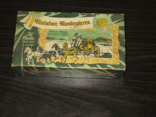 Vintage Miniature Masterpieces Wells Fargo Stagecoach 1953 Kit K - 50198 Horses