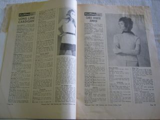 Vintage 1969 Woman ' s Day Knitting and Crochet Pattern Book 5