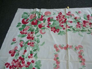 Vintage Cherries Tablecloth 51 x 51 3