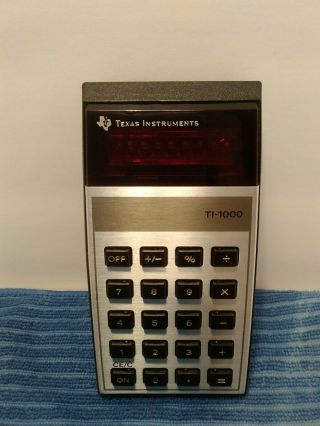 Vintage Led Calculator Texas Instruments Ti - 1000