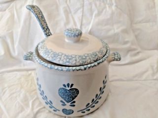 Vintage Ceramic Soup Tureen W/ Ladle