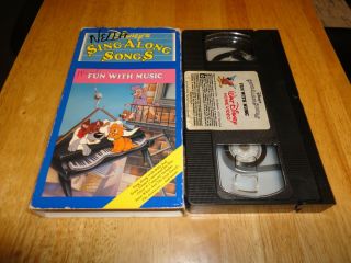 Disneys - Sing Along Songs - Fun With Music (vhs,  1989) Vintage Animated Kids