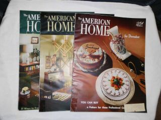Vintage American Home Magazines Oct.  Nov.  Dec.  1953 - Recipes,  Basements,  Decor,