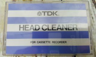 Vtg Tdk Hc - 1 Head Cleaner - C7 - For Cassette Recorder - Made In Japan