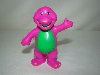 D13 Vintage Barney The Dinosaur 3 " Pvc Figure - Cake Topper - 1996 Lyods Playskool