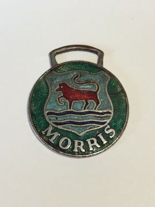 Vintage Morris Enamelled Car Key Ring Fob Pendant