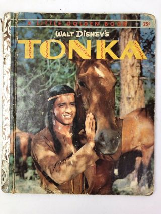 Vintage 1959 Little Golden Book Walt Disney’s Tonka 1st Edition A