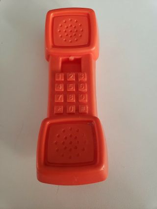 Vintage Fisher Price Fun With Food Kitchen Replacement Orange Phone
