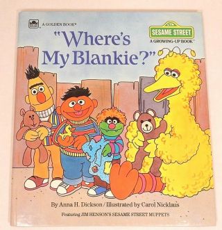 Wheres My Blankie? Sesame Street Growing Up Book Vtg