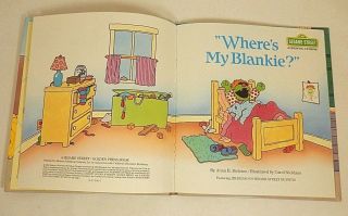 Wheres My Blankie? Sesame Street Growing Up Book VTG 4