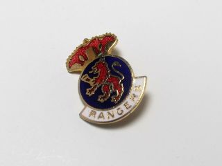 Rangers Fc - Vintage Enamel Crest Badge.