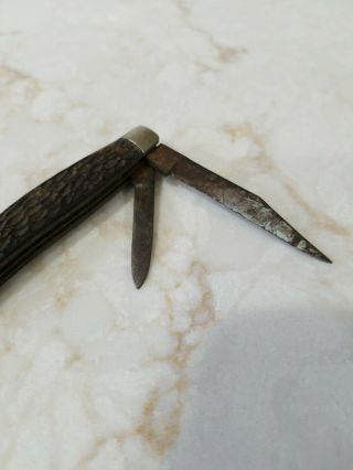 Vintage pocket knife SCHRADE 2 bladed Knives Camping Collectible 3