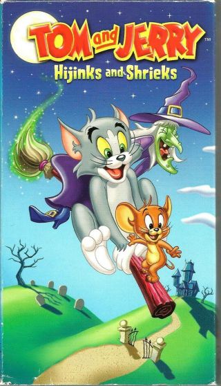 Tom And Jerry - Hijinks And Shrieks Vhs 2003 Slip Sleeve 7 Episodes Animated Vtg
