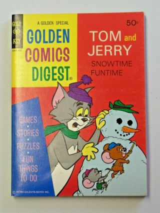 Vtg.  Golden Comics Digest Tom And Jerry Paperback Book No.  35 March 1974 1141