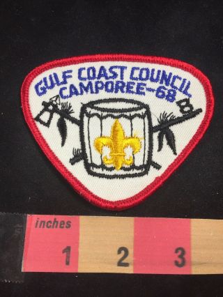 Vtg 1968 Bsa Gulf Coast Council Camporee Boy Scouts Patch C80x