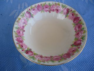 Vintage Royal Doulton Raby Rose D5533 Cereal Bowl Pink Roses