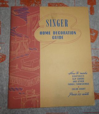 Vtg SINGER SEWING MACHINE CO Illustrated Dressmaking Guide 1951,  Decoration 2