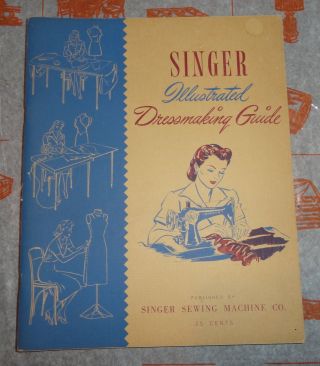 Vtg SINGER SEWING MACHINE CO Illustrated Dressmaking Guide 1951,  Decoration 3