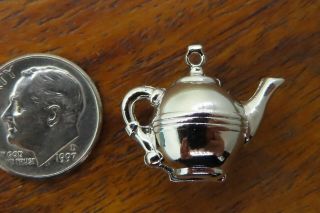 Vintage Silver Teapot Tea Pot England United Kingdom British Charm Stock