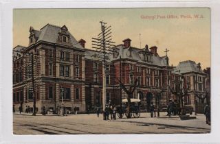 Vintage Postcard General Post Office Perth Western Australia 1900s