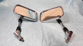 Napolex Vintage Chrome Metric Motorbike Mirrors (pair) 02 0058 10 Mm Thread