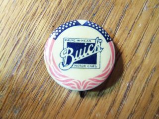 Vintage Rare Celluloid Advertising Pinback Button Buick