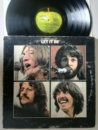 The Beatles Let It Be.  Canadian Issue.  Lp Vinyl Record Player Vintage Hi - Fi.