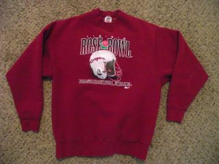 Vintage Wsu Washington State Cougars 1989 Rose Bowl Crewneck Sweatshirt L