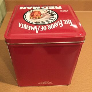 VINTAGE RED MAN CHEWING TOBACCO TIN BOX 1991 3