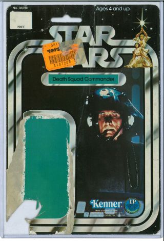 Death Squad Commander Vintage Kenner Star Wars Card 12 Back B 1978 Cardback