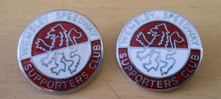 Vintage Wembley Speedway Badges Enamel Supporters Club 2