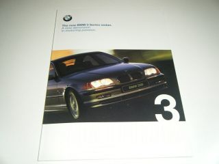 Vintage 1998 Bmw 3 Series Sedan Car Dealers Brochure