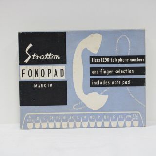 Vintage Stratton Fonopad Mark Iv 904