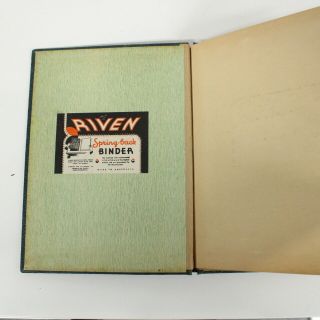 2 x Vintage Riven Spring - Back Binder Folio Presentation Australian Made 405 3