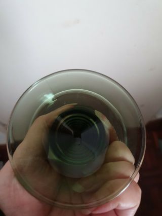 Vintage German Roemer Green Etched Stem Wine Hock Glasses 5
