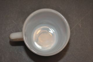 Vintage Milk Glass,  Anchor Hocking,  Fruit Mug,  Orange on 3 sides,  VGC 5