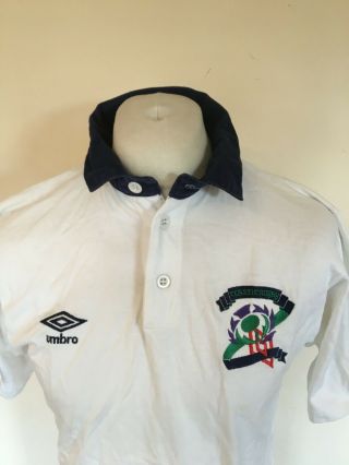 Vintage Rare Umbro Scotland Rugby Union Jersey Shirt Large Mens 2
