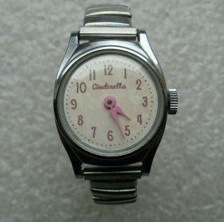 Vintage Cinderella Us Time Girls - Ladies Wrist Watch