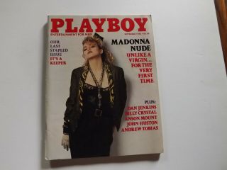 Vintage Playboy 1985 Sept,  Madonna Last Staple Issue