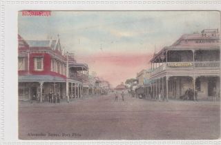 Vintage Postcard Alexandra St Port Pirie South Australia 1900s