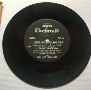 Vintage 1980 SOUTH MELBOURNE SWANS FOOTBALL FOOTY CLUB Theme song Record EP 4