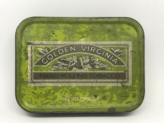 Vintage Tobacco Tin,  Golden Virginia Hand Rolling Tobacco,  Wd & Ho Wills,  London