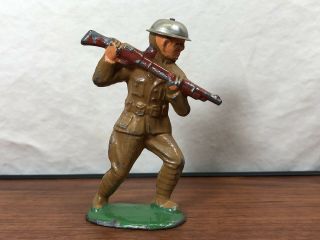 Vintage Wwi Doughboy Soldier Hand To Hand Combat Die - Cast Metal Toy Army Man
