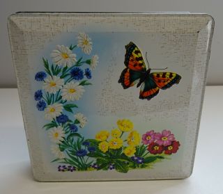Vintage Huntley & Palmers Butterfly Biscuits Tin Grace
