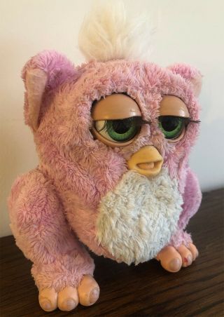 Vintage 2005 Furby Baby PINK Hasbro Tiger Electronics Rubber Feet Moving Legs 2