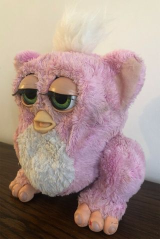 Vintage 2005 Furby Baby PINK Hasbro Tiger Electronics Rubber Feet Moving Legs 3