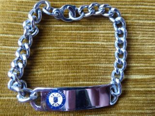 Vintage 1972 Leeds United Football Club Identity Bracelet