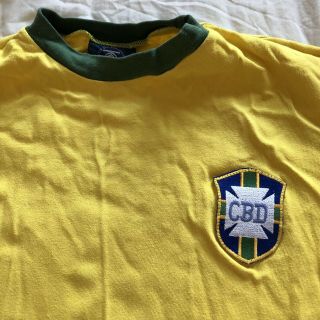 Toffs Vintage Brazil 1970s Football Shirt Mens Large 3