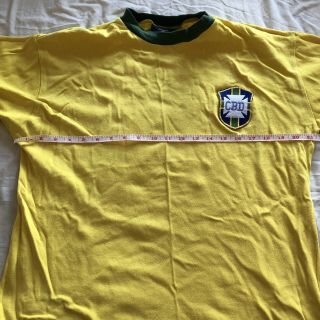 Toffs Vintage Brazil 1970s Football Shirt Mens Large 5