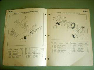 vintage McCulloch SP125 Chainsaw 1971 Parts List SP 125 2